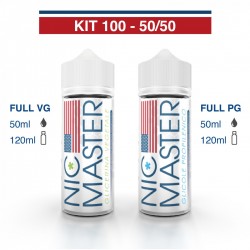 Kit 100 - 50/50 Nic Master (entrambi in flacone da 120ml)